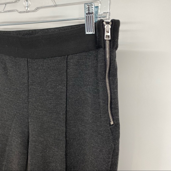 Everlane Stretch Ponte Slim Skinny Pants Charcoal Side Zip - Picture 5 of 7